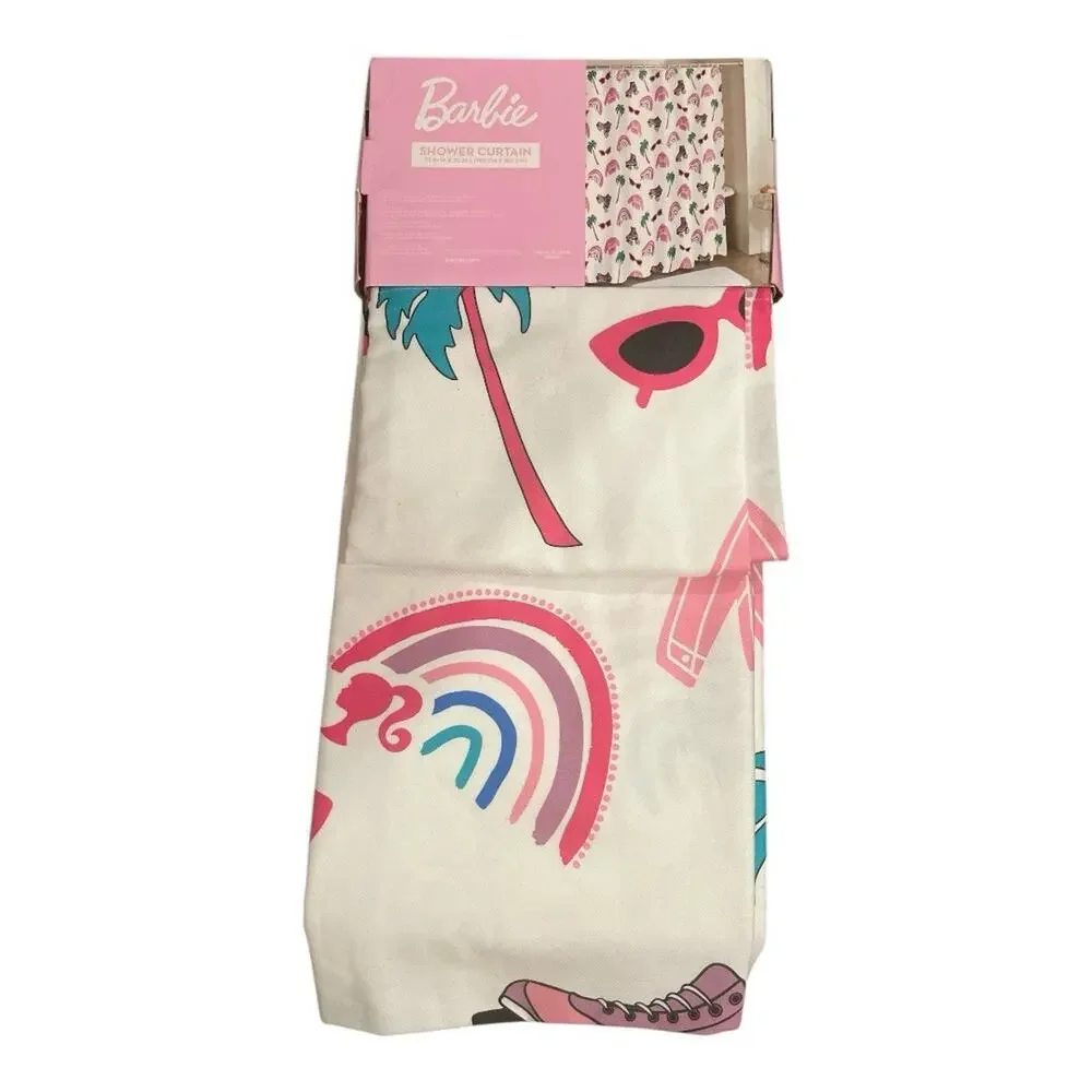New Barbie Shower Curtain 72x72” Cloth Bathroom Accessories‎